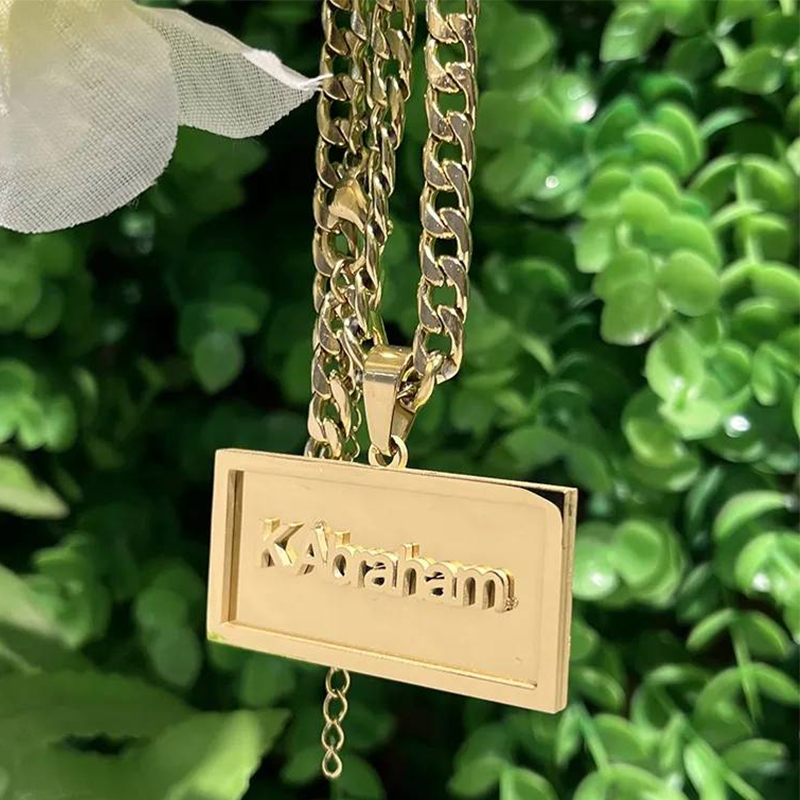 남성 여성을위한 사용자 정의 이름 힙합 목걸이 더블 레 - Name Necklace Custom 리뷰 및 가격