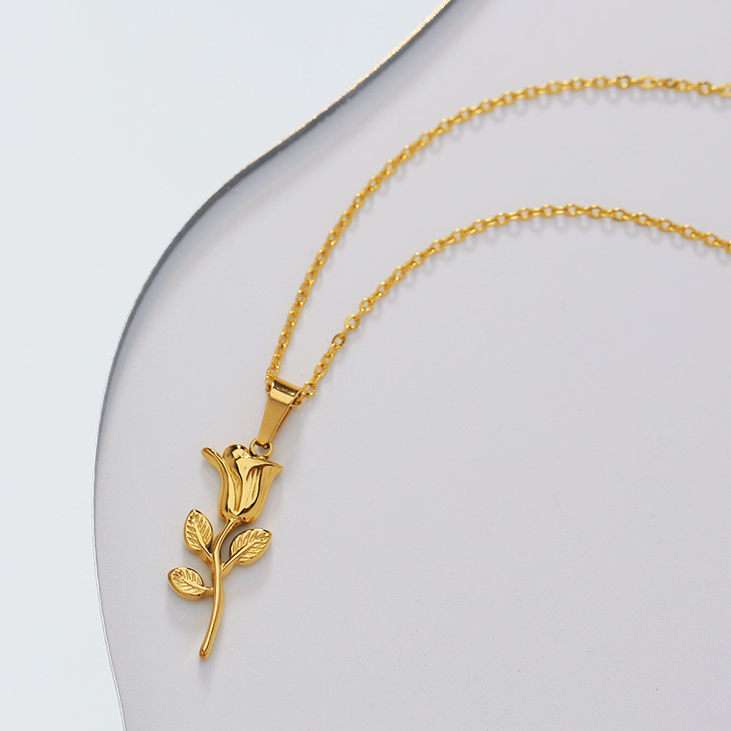 316 스테인레스 스틸 패션 로즈 펜던트 목걸이 여성을 - Birth Flower Necklace 리뷰 및 가격