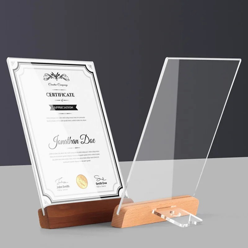 아크릴 사진 프레임 홀더 투명 A4/A5/A6 그림 인 - Engraved Wood Frame 리뷰 및 가격