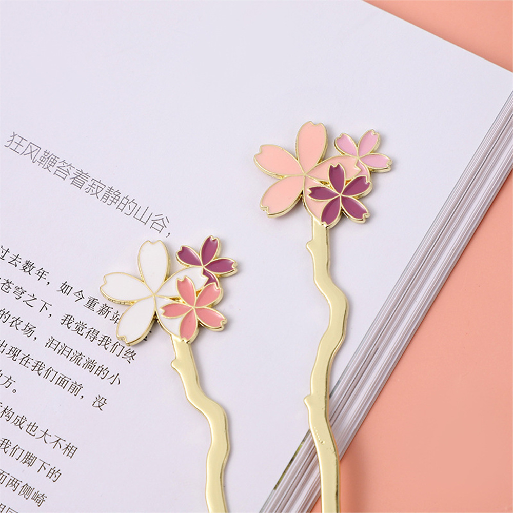 금속 사쿠라 책갈피, 창의적인 꽃 책, 독서 보조 책  - Dried Flower Bookmark 리뷰 및 가격